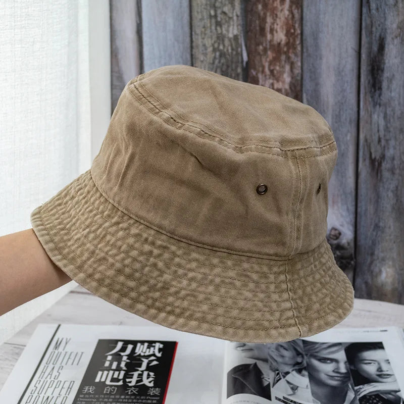 New Unisex Bucket Hat Fashion Washed Denim Cap Design Men Panama Hats Women Summer Outdoor Casual Sunscreen Visor Fisherman Caps