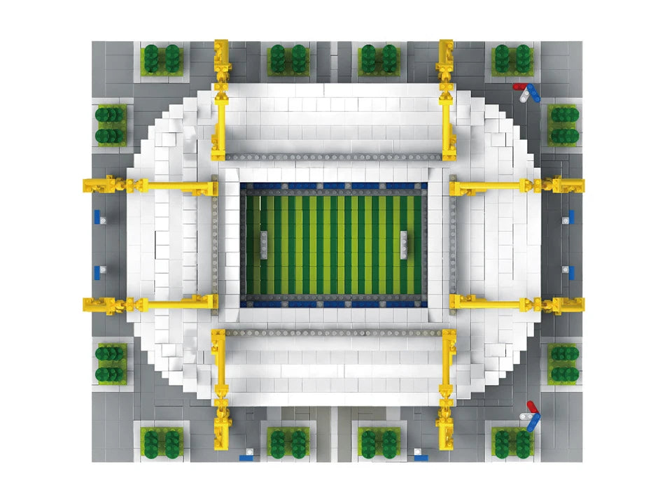 Barcelona Soccer Stadium Micro Blocks Building Sets Mini Bricks Architecture Building Block Toys for Adults Football Field Gift
