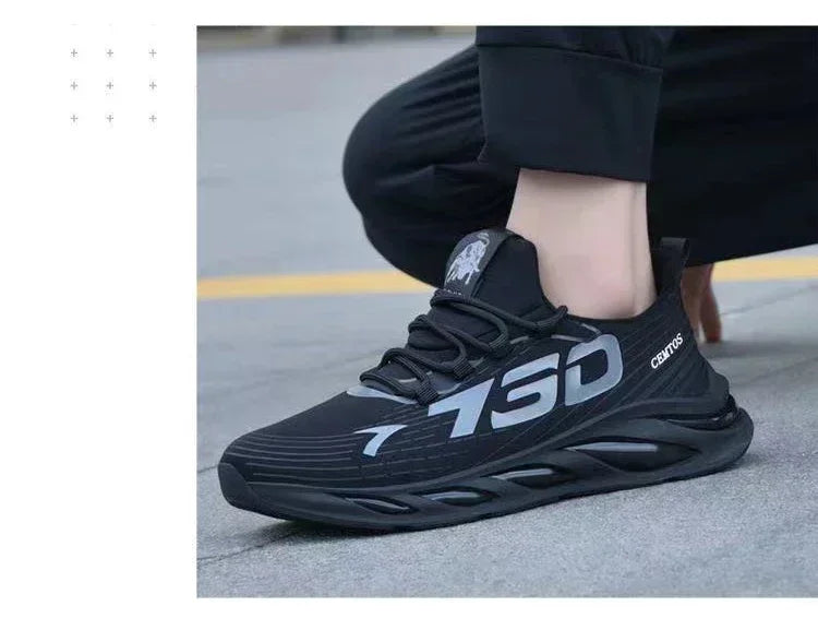 Men's Fashion Casual Slip On Sneakers Breathable Running Shoes Outdoor Walking Training Tennis Shoes Lightweight Comfortable