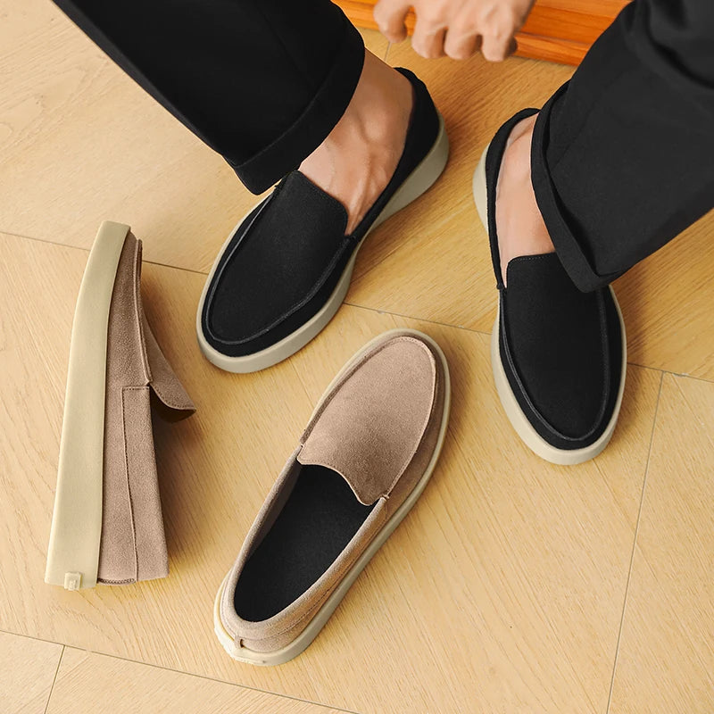 New Loafers Men Casual Shoes Canvas Shoes Man Breathable Slip-on Driving Flat Shoes Comfortable Walking Shoes Sneakers
