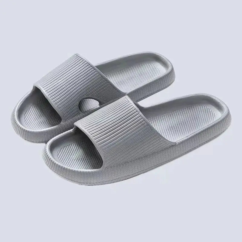 Men's Slippers, Women's Summer Home Non-Slip Bathroom Bathing Couples Thick-Soled Home Men's Slippers, Summer Simple Men's Slippers