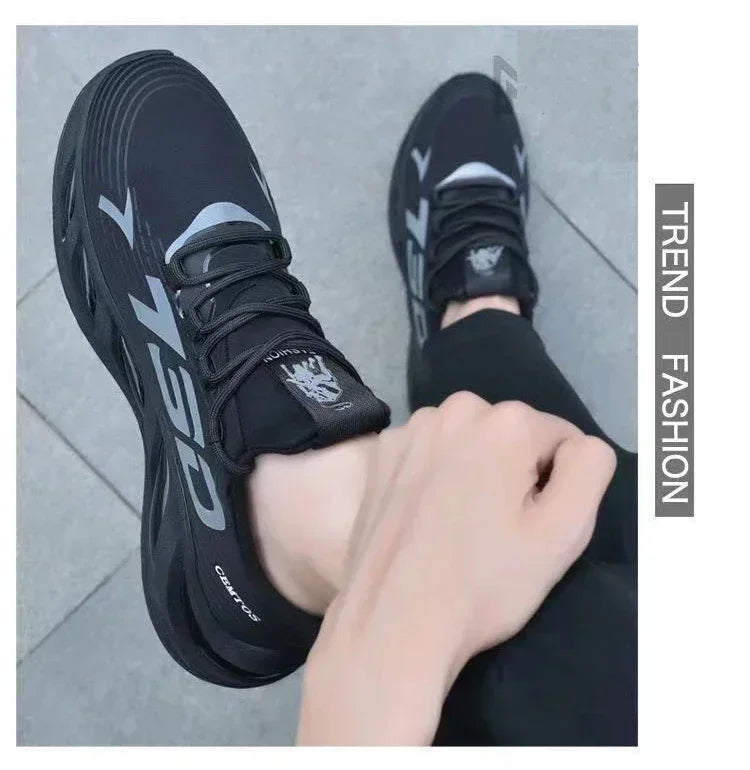 Men's Fashion Casual Slip On Sneakers Breathable Running Shoes Outdoor Walking Training Tennis Shoes Lightweight Comfortable