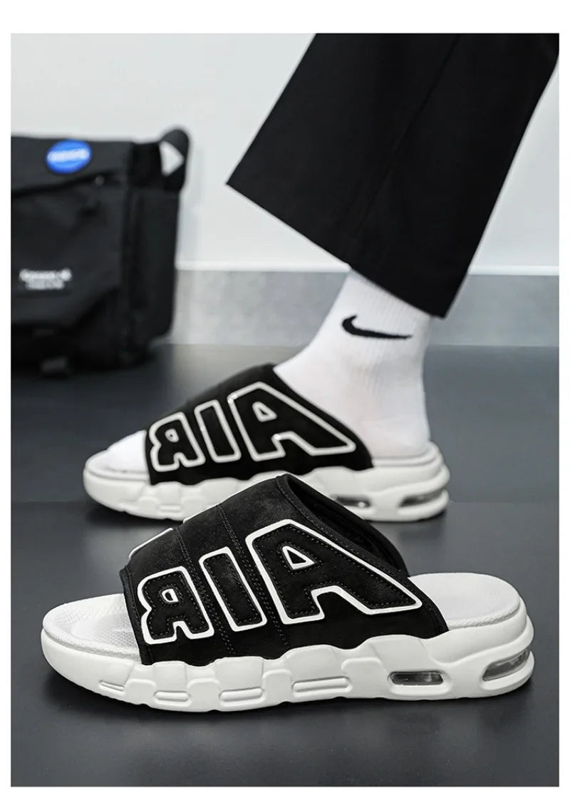 New Summer Men Slippers Man Air Cushion Designer Slippers Men's Flip Flops Soft Non-slip Sports Slippers for Men Chanclas Hombre