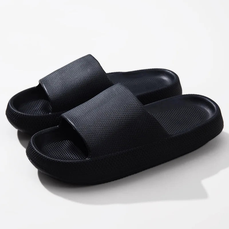 Men's Slippers, Women's Summer Home Non-Slip Bathroom Bathing Couples Thick-Soled Home Men's Slippers, Summer Simple Men's Slippers