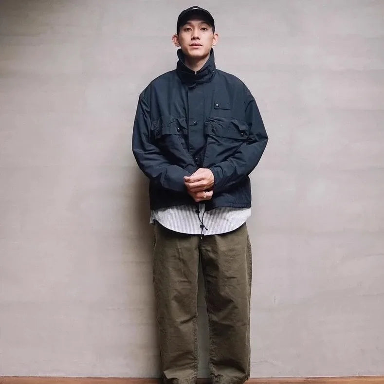 Retro Outdoor Windproof Waterproof Workwear Functional Hunting Jaet COMFY OUTDOOR Long Sve Hooded Coat for Autumn And Wi...