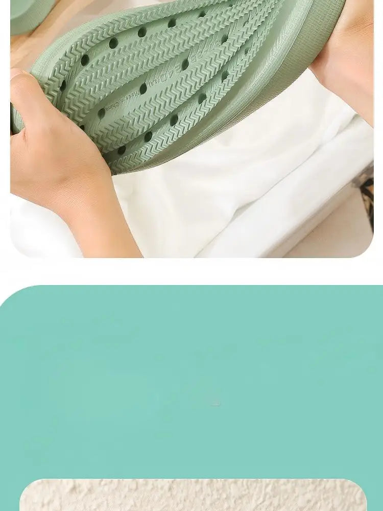 Men's Slippers, Women's Summer Home Non-Slip Bathroom Bathing Couples Thick-Soled Home Men's Slippers, Summer Simple Men's Slippers