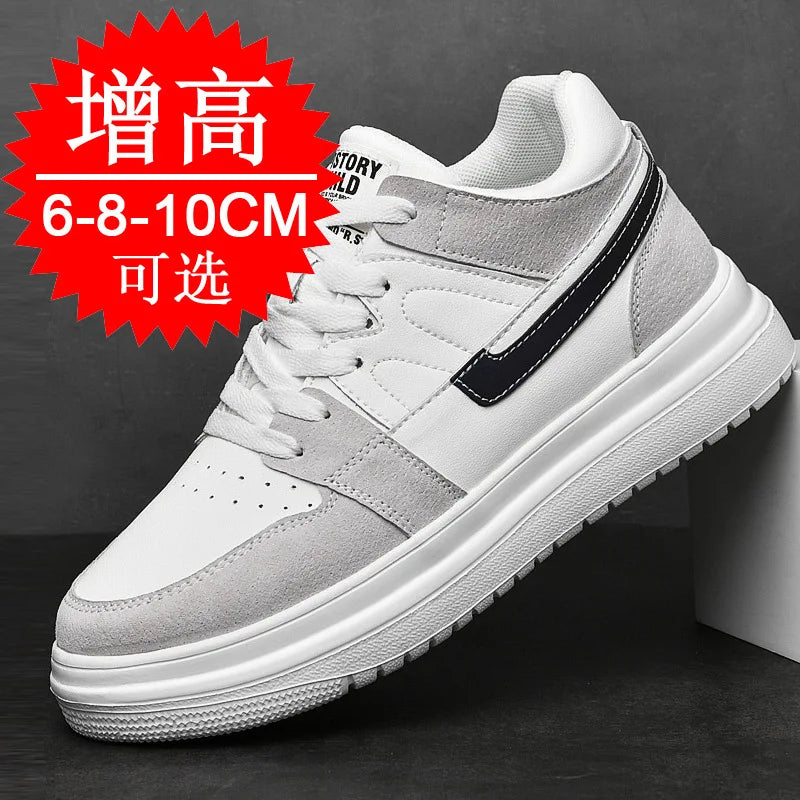 Men Elevator Shoes Heightening Sneakers for Men 4cm 6cm 8cm 10cm Breathable Height Increased Shoes for Man Sports Shoes