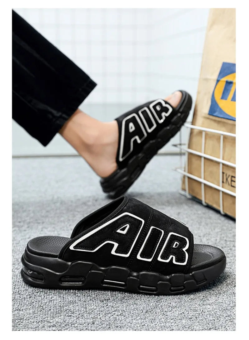 New Summer Men Slippers Man Air Cushion Designer Slippers Men's Flip Flops Soft Non-slip Sports Slippers for Men Chanclas Hombre