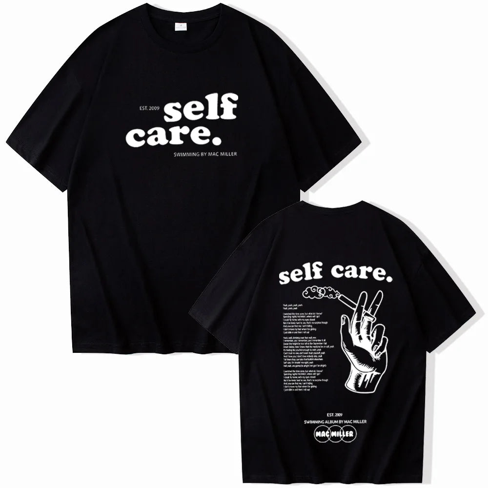 Mac M Self Care Shirt Self Care Shirt Swimming Album Self Care Merch Gift for Fan Pullover Tops Streetwear Unisex