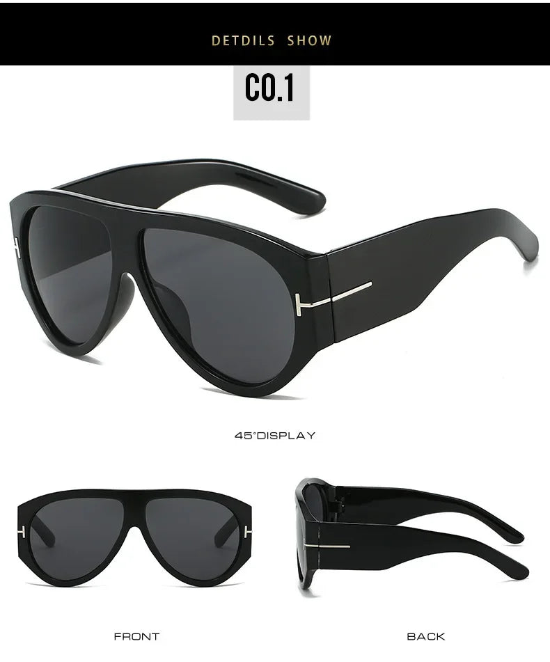 Women Oversized Polarized Sunglasses Fashion Gradient Shade Sunglasses Uv400 Outdoor Sports Sunglasses Men Glasses Eyewear