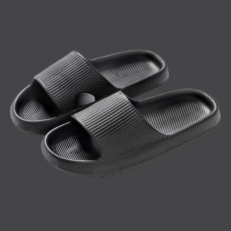 Men's Slippers, Women's Summer Home Non-Slip Bathroom Bathing Couples Thick-Soled Home Men's Slippers, Summer Simple Men's Slippers