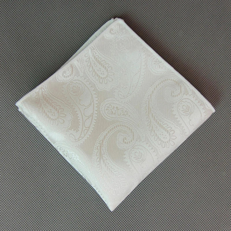 Luxury Square Pocket Handkerchief Men's Handkerchief Polka Dot Striped Floral Printed Hankies Polyester Business Breast Scarf