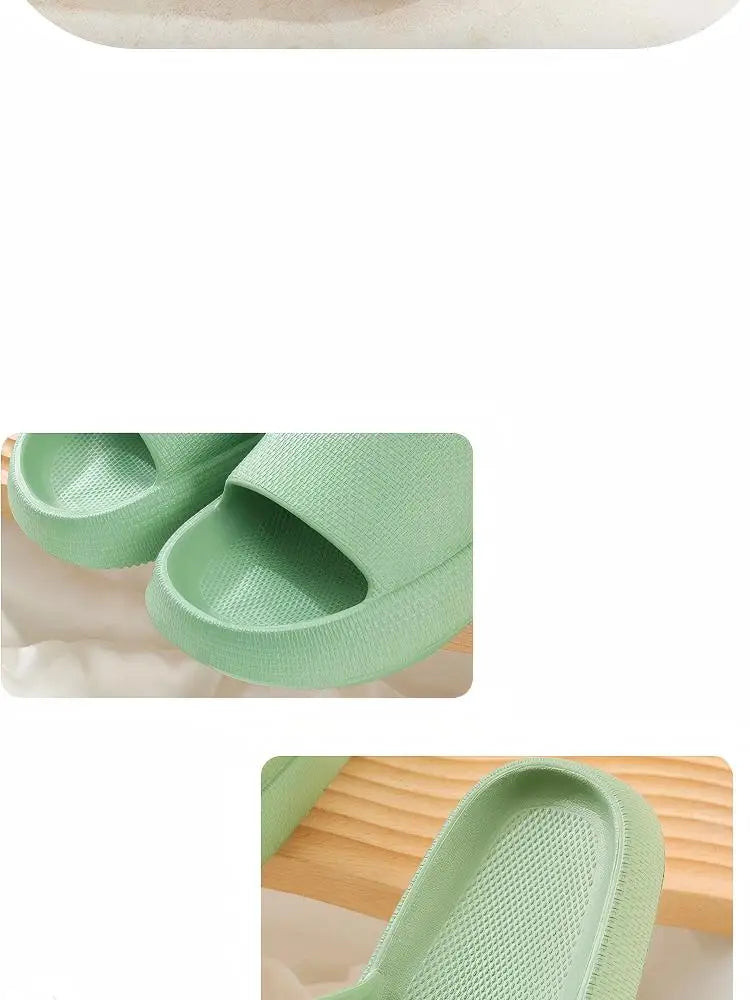 Men's Slippers, Women's Summer Home Non-Slip Bathroom Bathing Couples Thick-Soled Home Men's Slippers, Summer Simple Men's Slippers