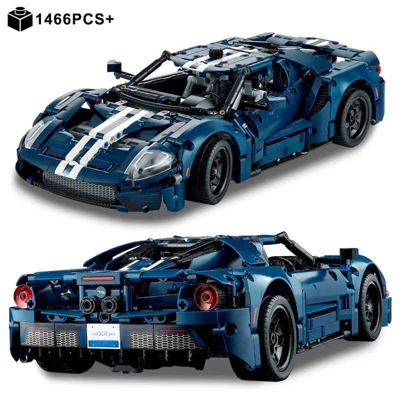 New Ford GT City Speed Sports Car Building Blocks Racing Model