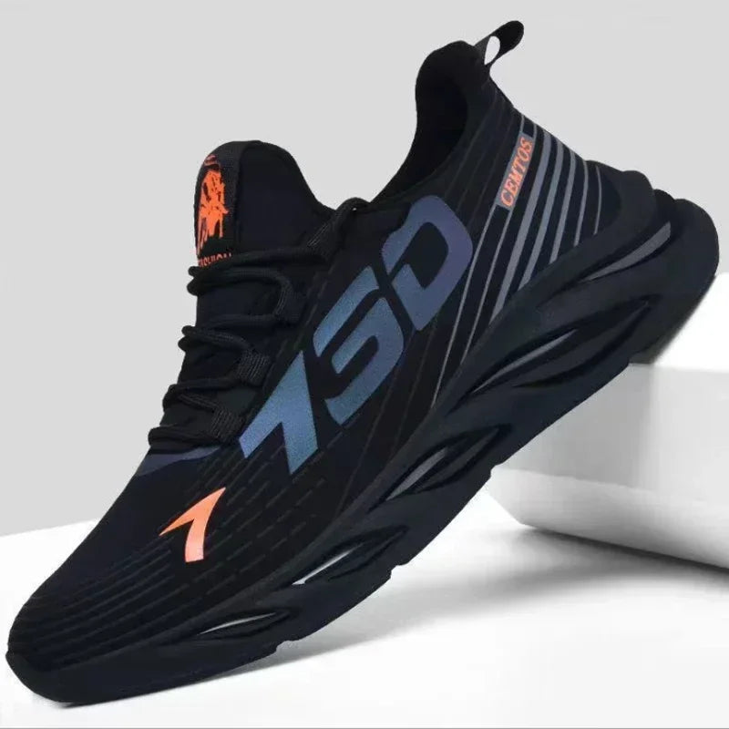 Men's Fashion Casual Slip On Sneakers Breathable Running Shoes Outdoor Walking Training Tennis Shoes Lightweight Comfortable