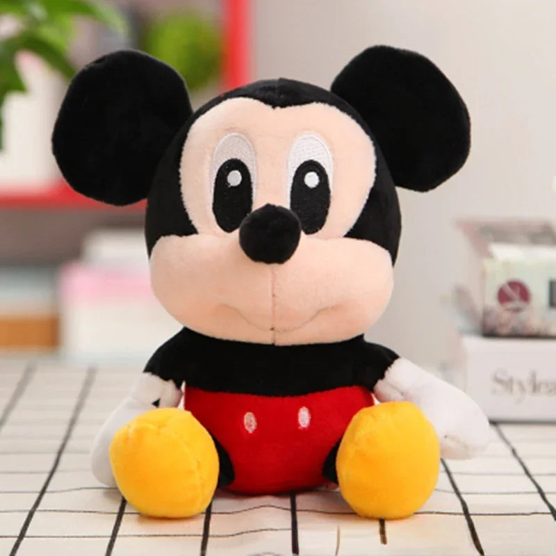 20cm Disney Minnie Mickey Plush Doll Anime Cartoon Kawaii Mickey Mouse Toys Girlfriend Surprise Couple Christmas Birthday Gifts