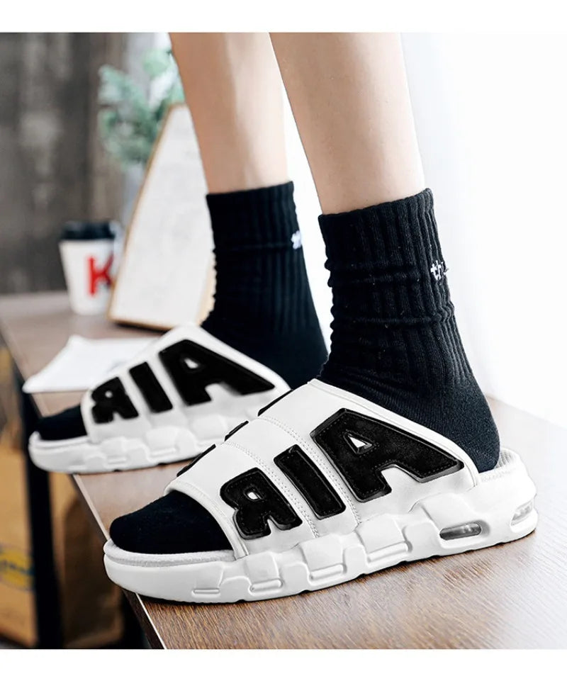 New Summer Men Slippers Man Air Cushion Designer Slippers Men's Flip Flops Soft Non-slip Sports Slippers for Men Chanclas Hombre