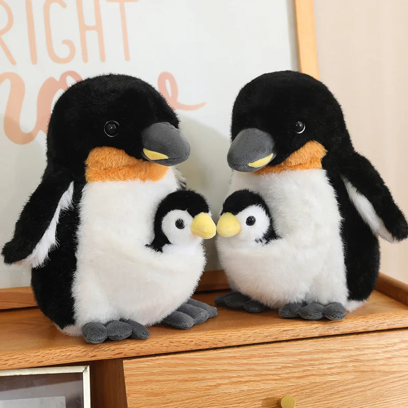 Artificial Creative Mother And Child Animal Plush Doll Koala Penguin Breeding Bag Plush Toy Birthday Gift For Boys And Girls