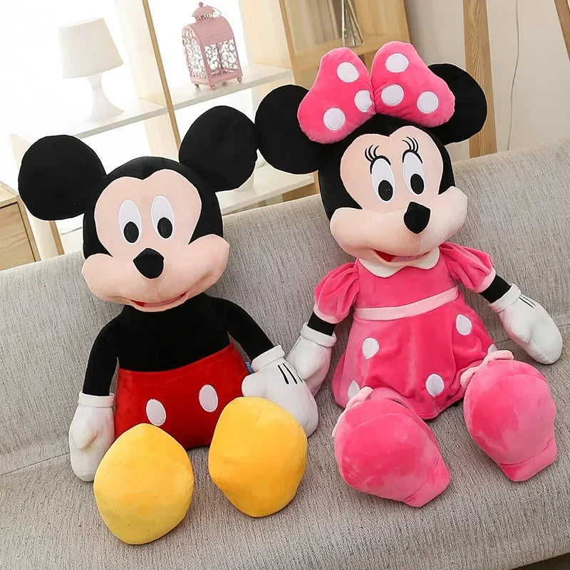 20cm Disney Minnie Mickey Plush Doll Anime Cartoon Kawaii Mickey Mouse Toys Girlfriend Surprise Couple Christmas Birthday Gifts