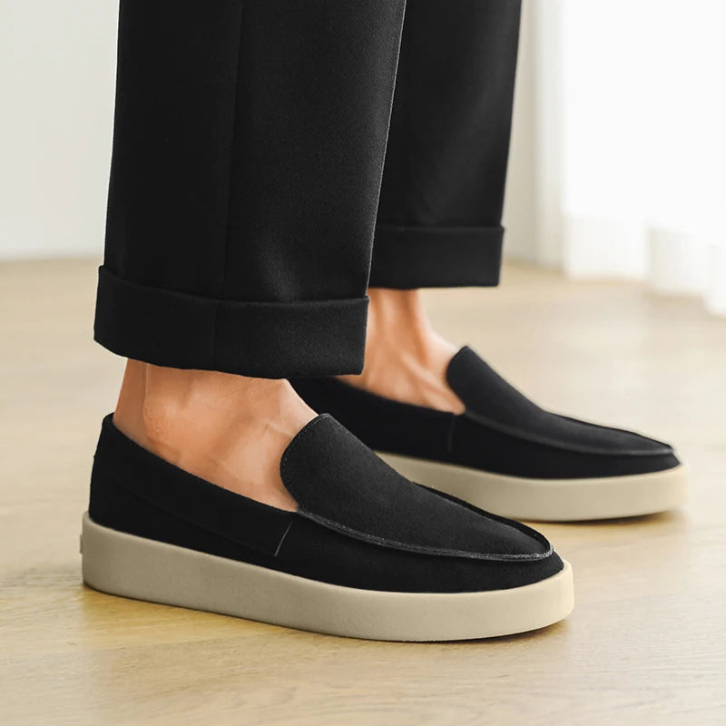 New Loafers Men Casual Shoes Canvas Shoes Man Breathable Slip-on Driving Flat Shoes Comfortable Walking Shoes Sneakers