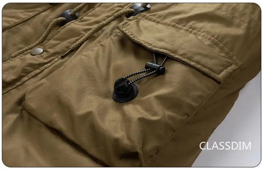 Men Winter Hooded Long Winter Coats Down Jackets New Male Multiple Pockets Warm Parkas Quality Man Casual Outdoor Overcoats 4XL
