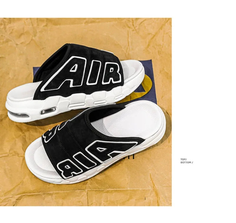 New Summer Men Slippers Man Air Cushion Designer Slippers Men's Flip Flops Soft Non-slip Sports Slippers for Men Chanclas Hombre