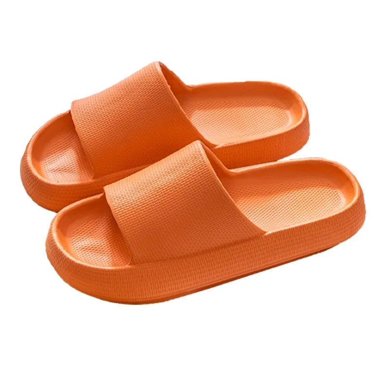 Men's Slippers, Women's Summer Home Non-Slip Bathroom Bathing Couples Thick-Soled Home Men's Slippers, Summer Simple Men's Slippers