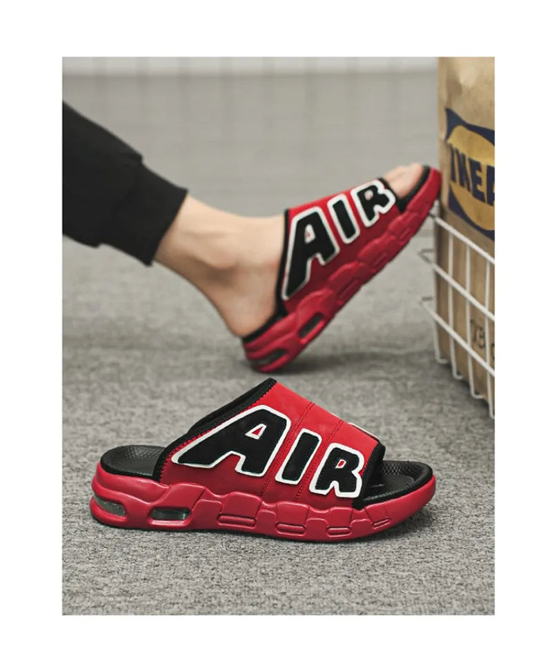 New Summer Men Slippers Man Air Cushion Designer Slippers Men's Flip Flops Soft Non-slip Sports Slippers for Men Chanclas Hombre