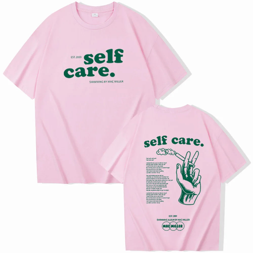 Mac M Self Care Shirt Self Care Shirt Swimming Album Self Care Merch Gift for Fan Pullover Tops Streetwear Unisex