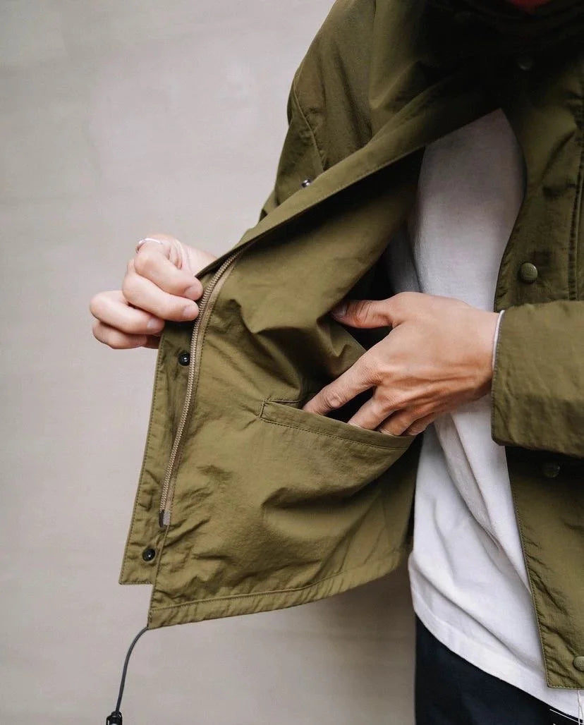 Retro Outdoor Windproof Waterproof Workwear Functional Hunting Jaet COMFY OUTDOOR Long Sve Hooded Coat for Autumn And Wi...