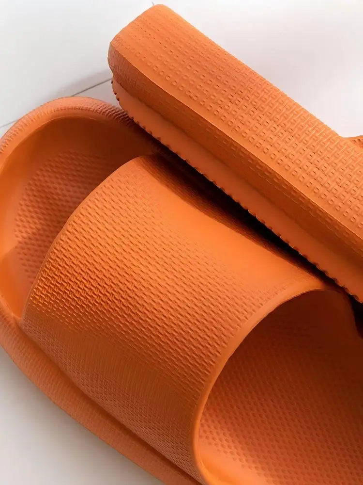 Men's Slippers, Women's Summer Home Non-Slip Bathroom Bathing Couples Thick-Soled Home Men's Slippers, Summer Simple Men's Slippers