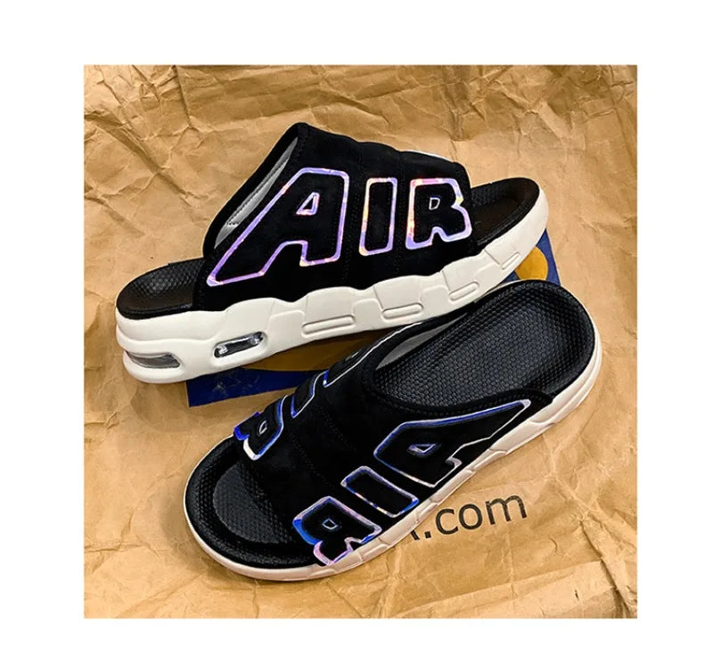 New Summer Men Slippers Man Air Cushion Designer Slippers Men's Flip Flops Soft Non-slip Sports Slippers for Men Chanclas Hombre