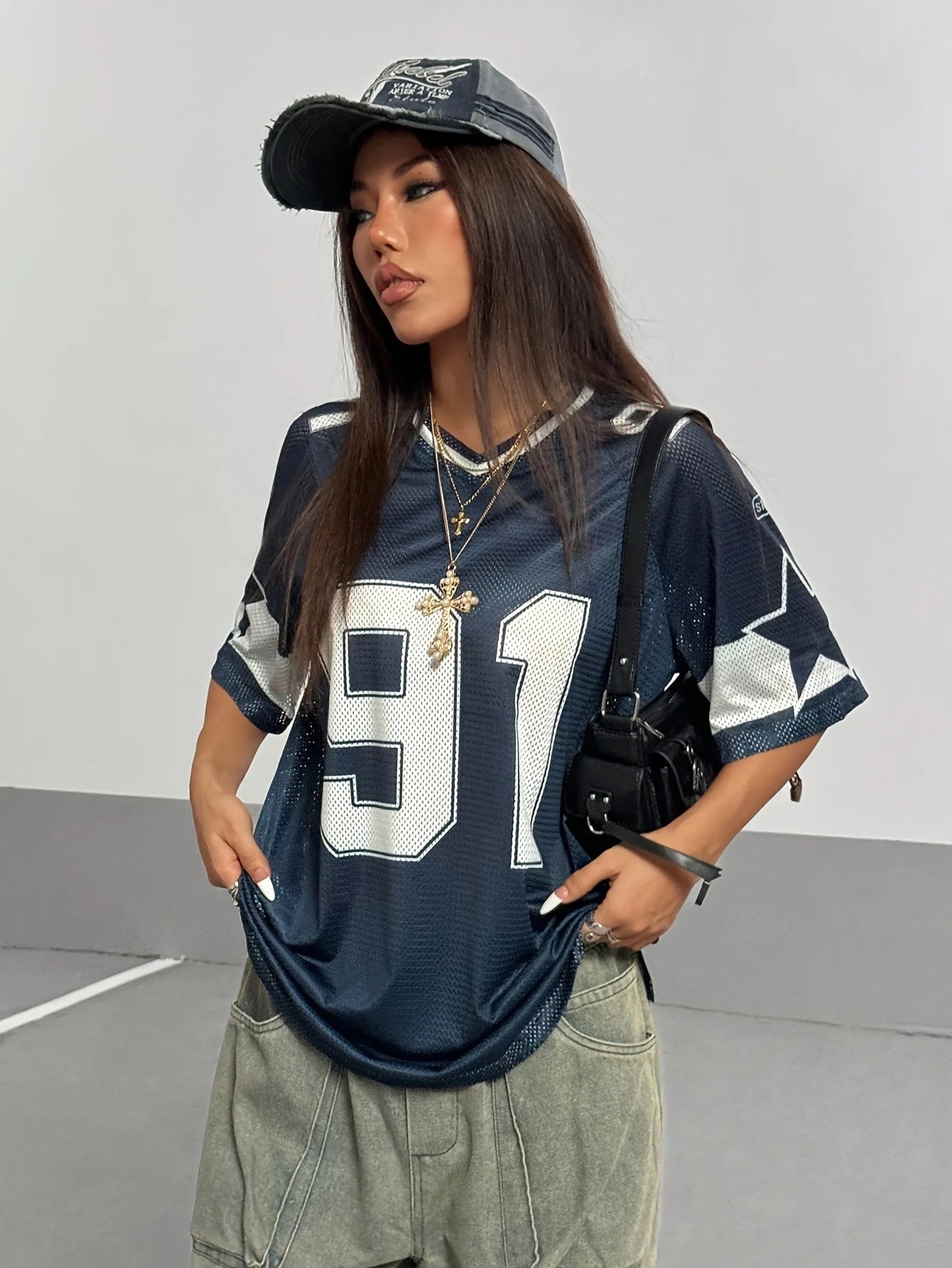 Summer 2025 new casual V-neck T-shirts for both men and women fashionable digital printed baseball jackets