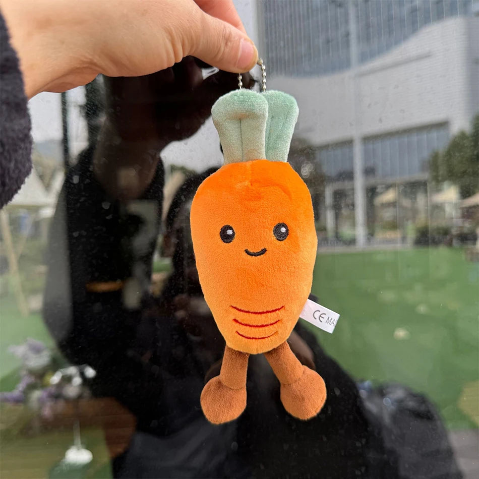 2025 Jelly Cat Peach Pear Cherry Plush Doll Smiling Face Fruit Series Home Bedroom Decoration Pet Interactive Toy Birthday Gift