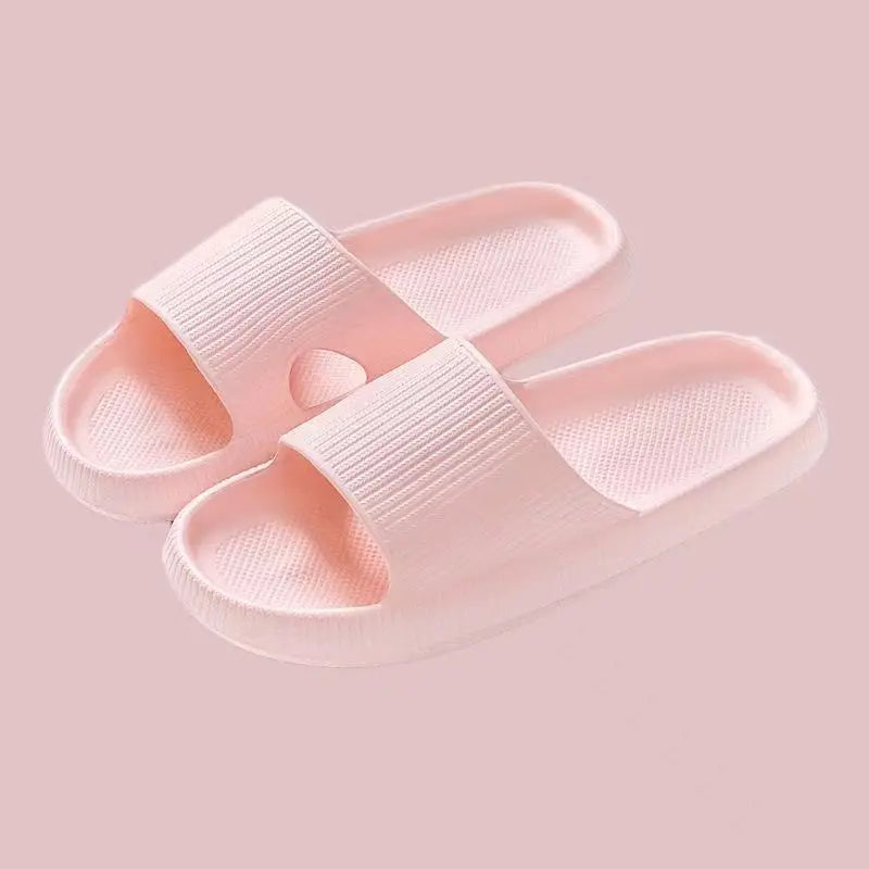 Men's Slippers, Women's Summer Home Non-Slip Bathroom Bathing Couples Thick-Soled Home Men's Slippers, Summer Simple Men's Slippers