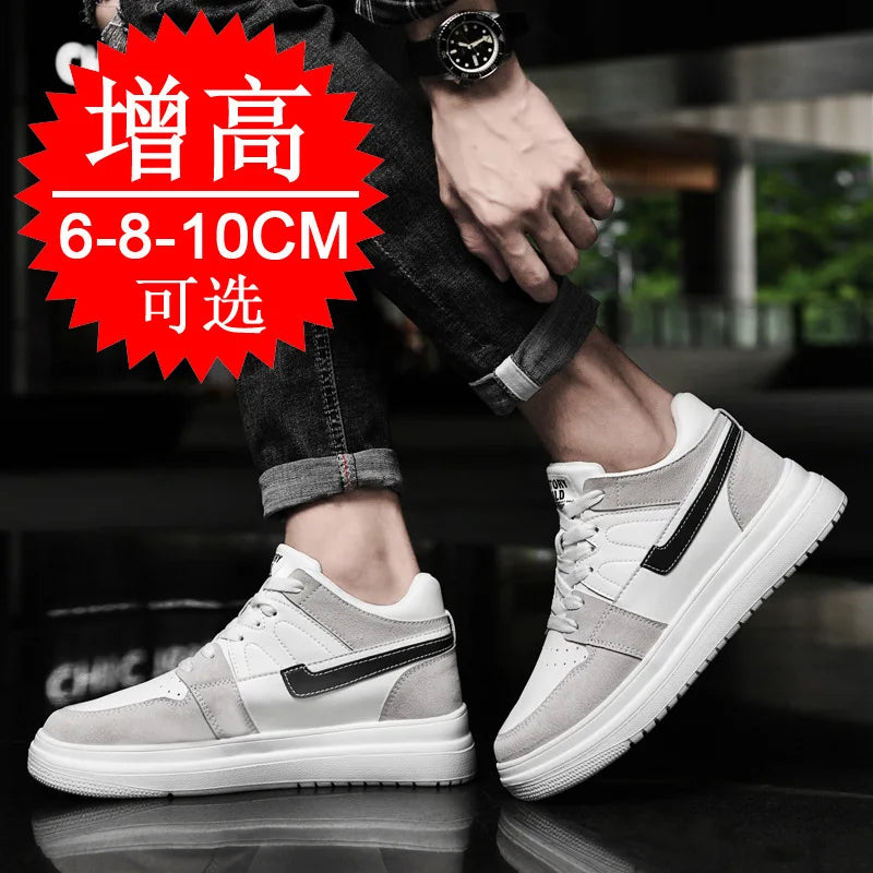 Men Elevator Shoes Heightening Sneakers for Men 4cm 6cm 8cm 10cm Breathable Height Increased Shoes for Man Sports Shoes