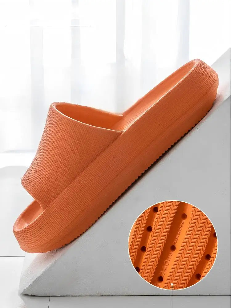 Men's Slippers, Women's Summer Home Non-Slip Bathroom Bathing Couples Thick-Soled Home Men's Slippers, Summer Simple Men's Slippers