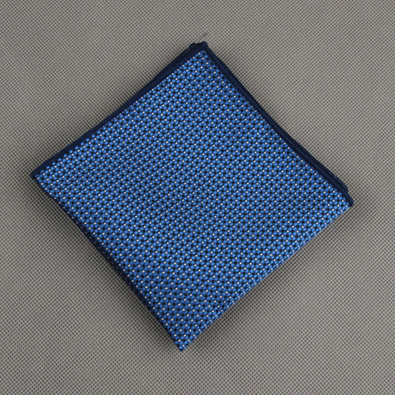 Luxury Square Pocket Handkerchief Men's Handkerchief Polka Dot Striped Floral Printed Hankies Polyester Business Breast Scarf