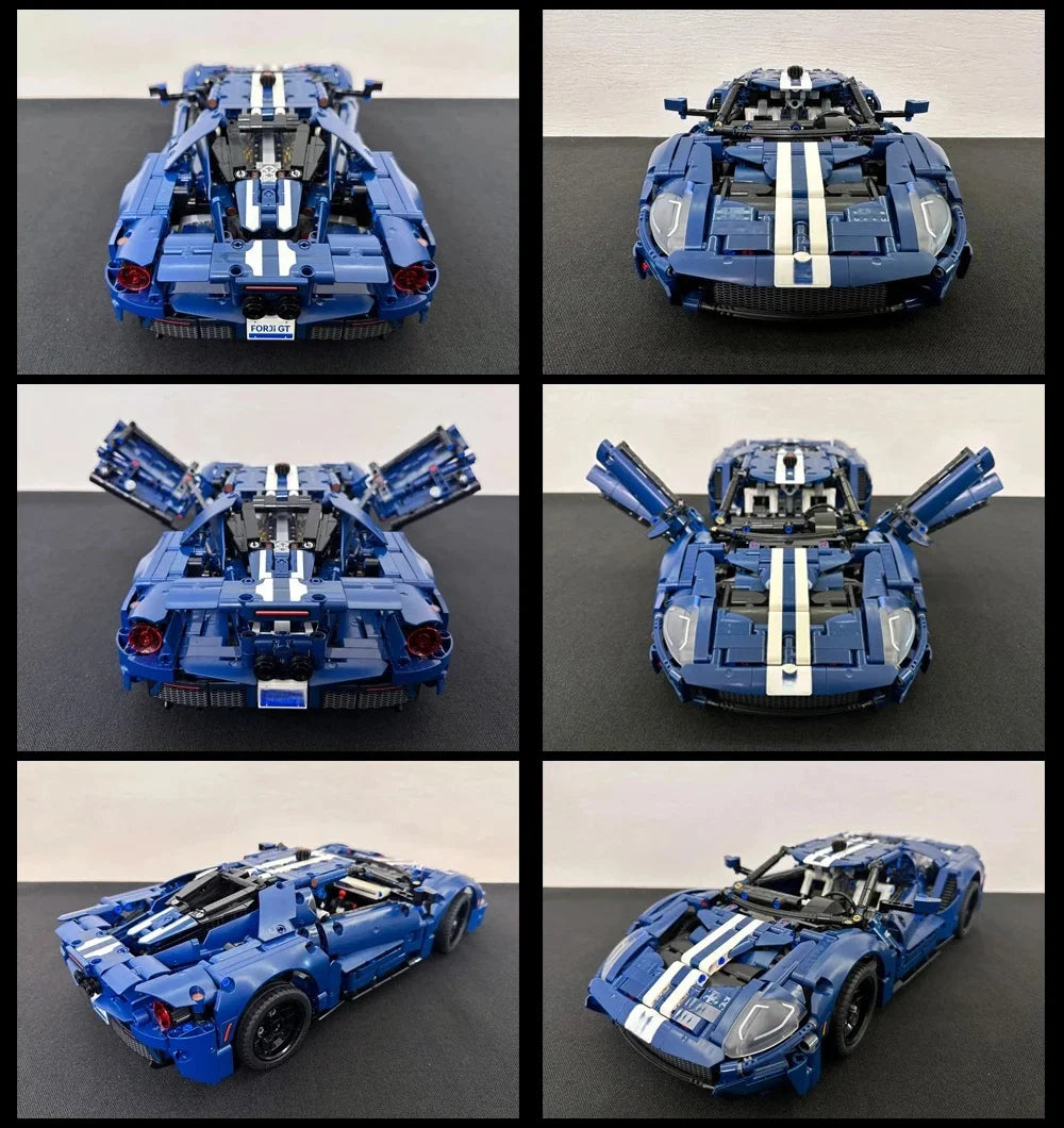 New Ford GT City Speed Sports Car Building Blocks Racing Model