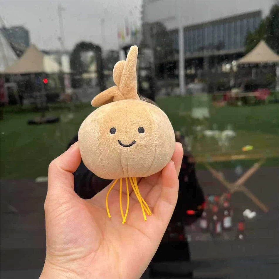 2025 Jelly Cat Peach Pear Cherry Plush Doll Smiling Face Fruit Series Home Bedroom Decoration Pet Interactive Toy Birthday Gift