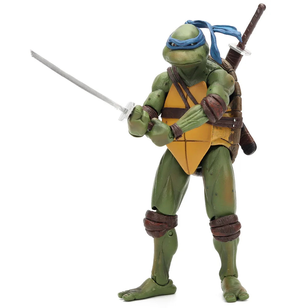 NECA Teenage Mutant Ninja Turtles TMNT Leonardo Raphael Donatello Action Figure Model Turtle Ninja Movie Anime KidsToy Doll Gift
