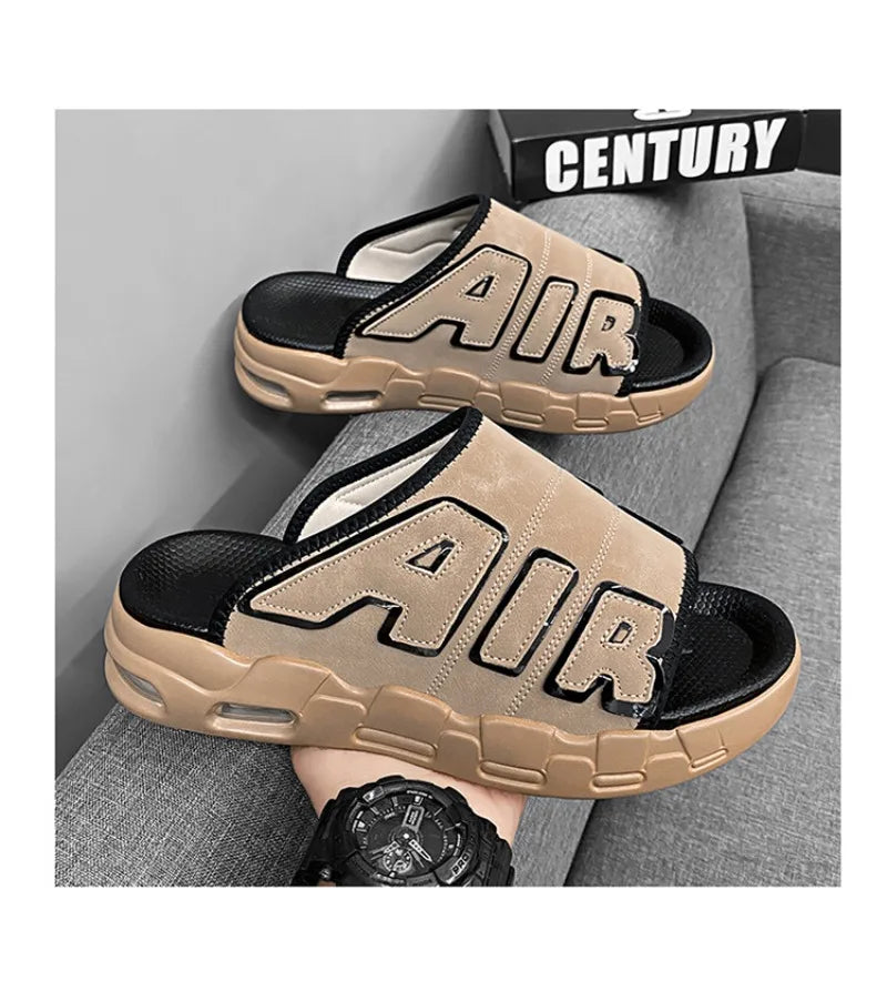 New Summer Men Slippers Man Air Cushion Designer Slippers Men's Flip Flops Soft Non-slip Sports Slippers for Men Chanclas Hombre