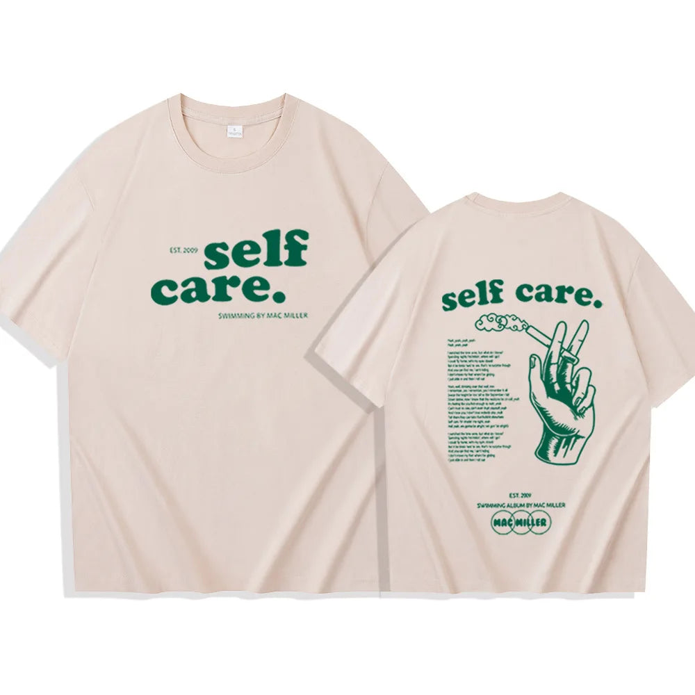 Mac M Self Care Shirt Self Care Shirt Swimming Album Self Care Merch Gift for Fan Pullover Tops Streetwear Unisex