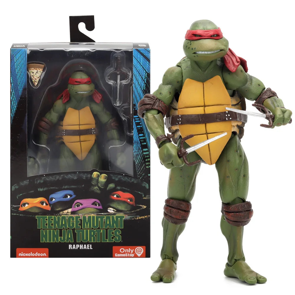NECA Teenage Mutant Ninja Turtles TMNT Leonardo Raphael Donatello Action Figure Model Turtle Ninja Movie Anime KidsToy Doll Gift