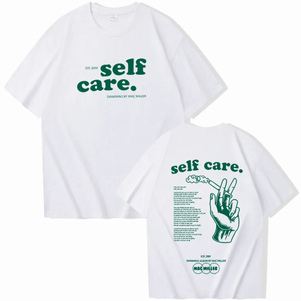 Mac M Self Care Shirt Self Care Shirt Swimming Album Self Care Merch Gift for Fan Pullover Tops Streetwear Unisex