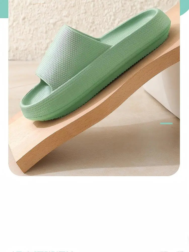 Men's Slippers, Women's Summer Home Non-Slip Bathroom Bathing Couples Thick-Soled Home Men's Slippers, Summer Simple Men's Slippers