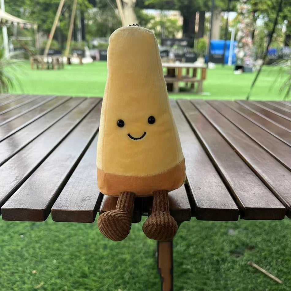 2025 Jelly Cat Peach Pear Cherry Plush Doll Smiling Face Fruit Series Home Bedroom Decoration Pet Interactive Toy Birthday Gift