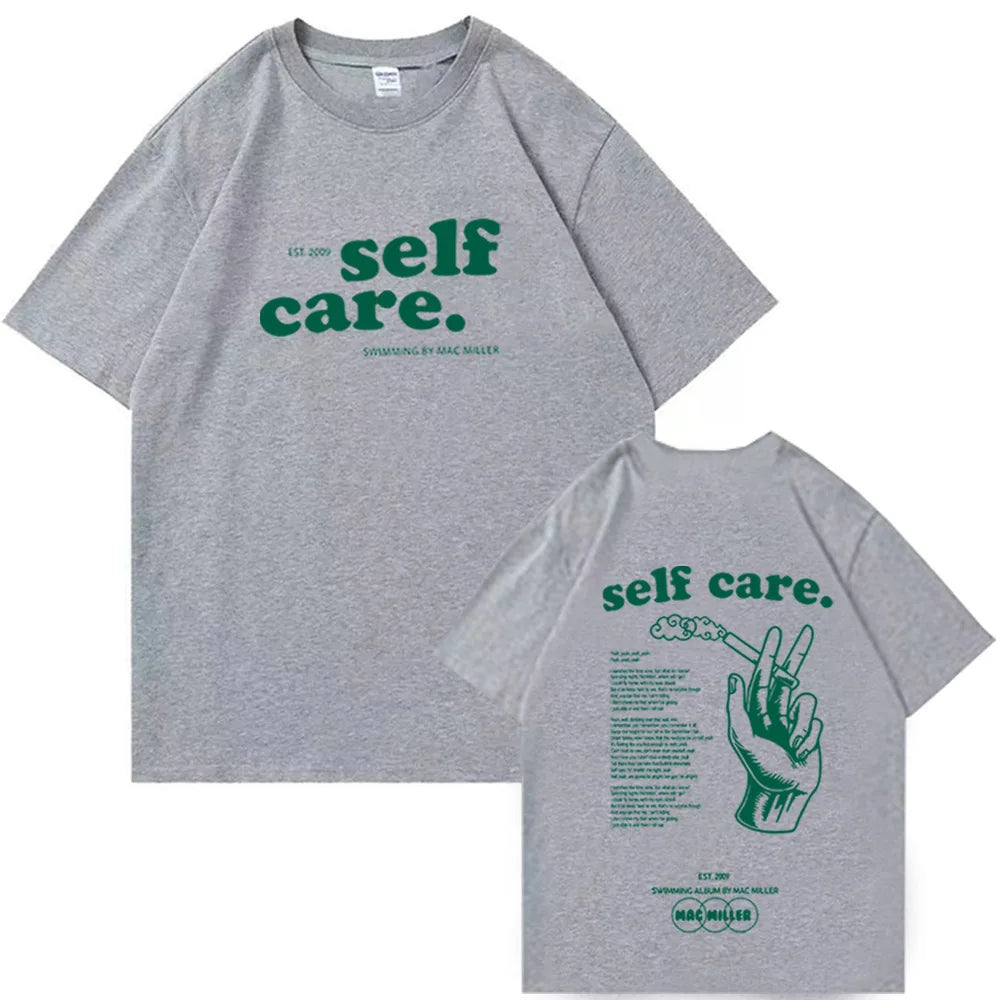 Mac M Self Care Shirt Self Care Shirt Swimming Album Self Care Merch Gift for Fan Pullover Tops Streetwear Unisex