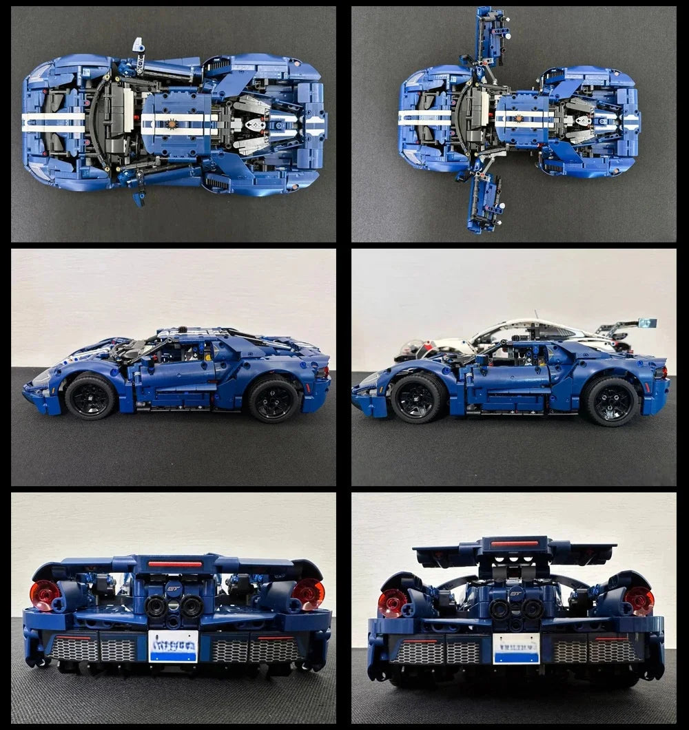 New Ford GT City Speed Sports Car Building Blocks Racing Model