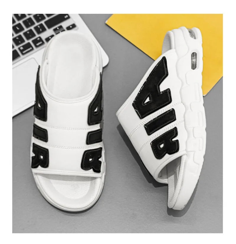 New Summer Men Slippers Man Air Cushion Designer Slippers Men's Flip Flops Soft Non-slip Sports Slippers for Men Chanclas Hombre